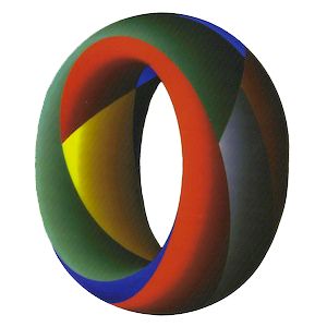 Torus graphic with a transparent background for the Anatole Katok Center for Dynamical Systems and Geometry.
