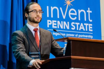 Brad Rogers at podium