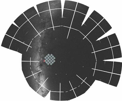NASA's TESS panorama showing location of TOI-1899 star