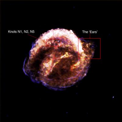 Chandra X-ray image of the Kepler supernova remnant