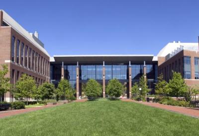 Chemistry building on the left, Willaman Gateway to the Life Sciences in the center, with the Life Sciences Building on the right.