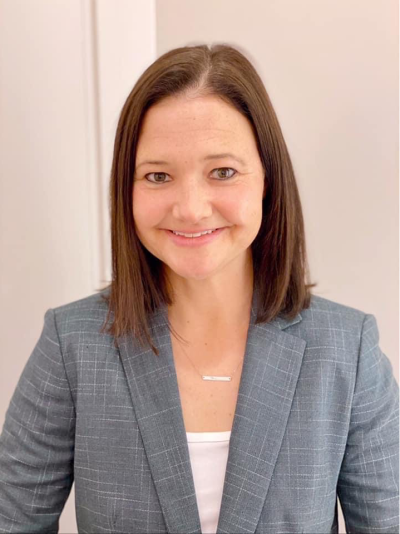 Katherine Esposito in suit