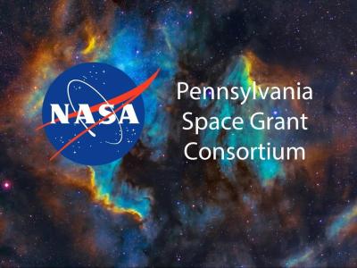 nasa logo and space grant text over space image