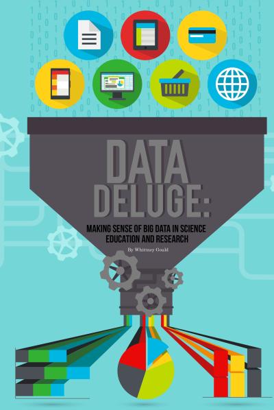 Data Deluge cover spread - data types falling into mixer