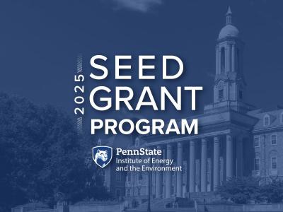 2025 seed grant text overlaying Old Main photo