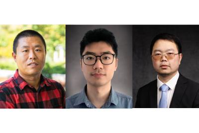 headdshots of Wenrui Hao, Rui Zhang, and Wenpeng Yin