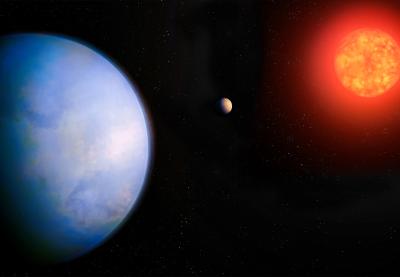 illustration of a super-Earth exoplanet around a star. Credit: University of California Irvine