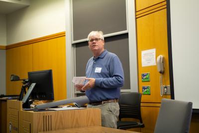 Paul Babitzke presenting at the RNA Symposium.