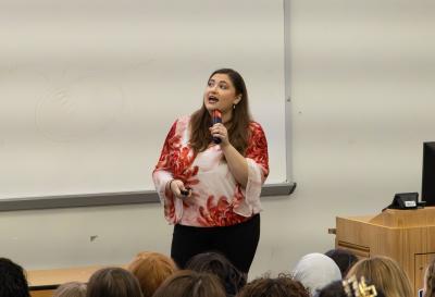 Kaelonnah Darlich speaking at 2026 Envision. 