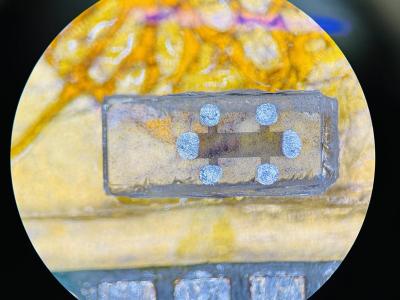 thin film of the compound iron telluride