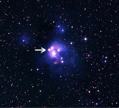 Location of the star LKHa 234 in the star-forming nebula NGC 7129  Photo: Lars Lindberg Christensen, ESA/Hubble