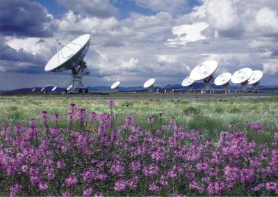 The NRAO's Very Large Array (VLA) telescope is located on the Plains of San Agustin, about 80 kilometers west of the Array Operations Center in Socorro, New Mexico.