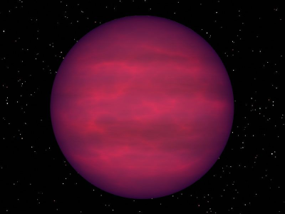 An artist's impression of a brown dwarf similar to J1047+21. Credit: R. Hurt/NASA.