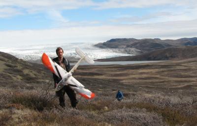Penn State graduate student Jeff Kerby used drones for his ecological research in Greenland and is sharing his expertise to enhance research and conservation efforts worldwide.  Image: Martin Holdrege