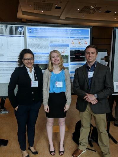 Swope and colleagues with poster