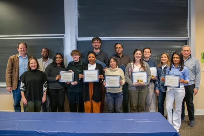 Group of winners at the Dean's Climate and Diversity Award Reception.