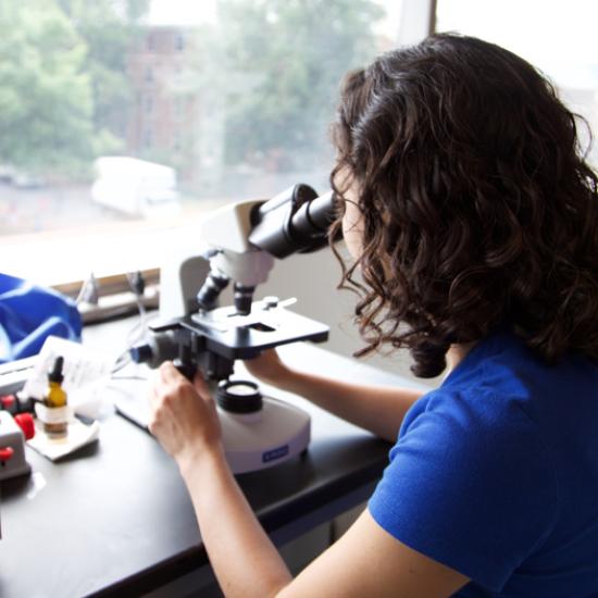 Girl with Microscope