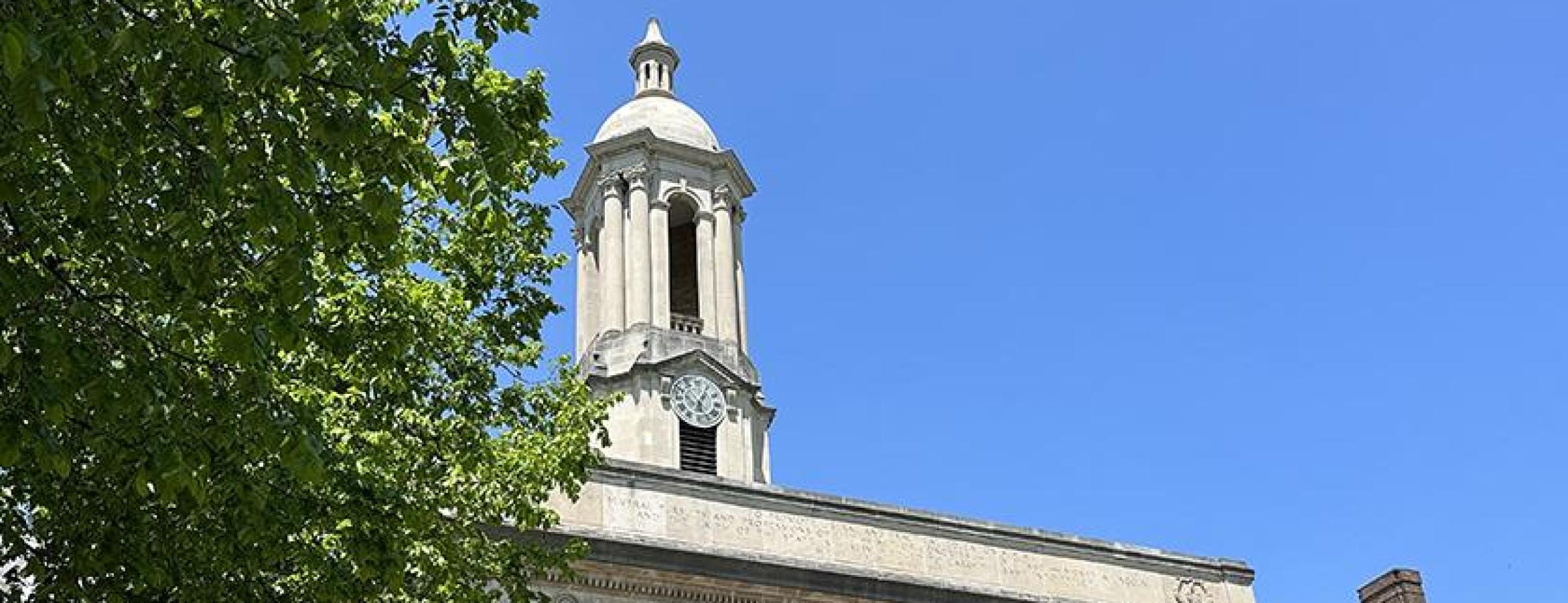 Old Main on sunny day. credit: Curtis Chan