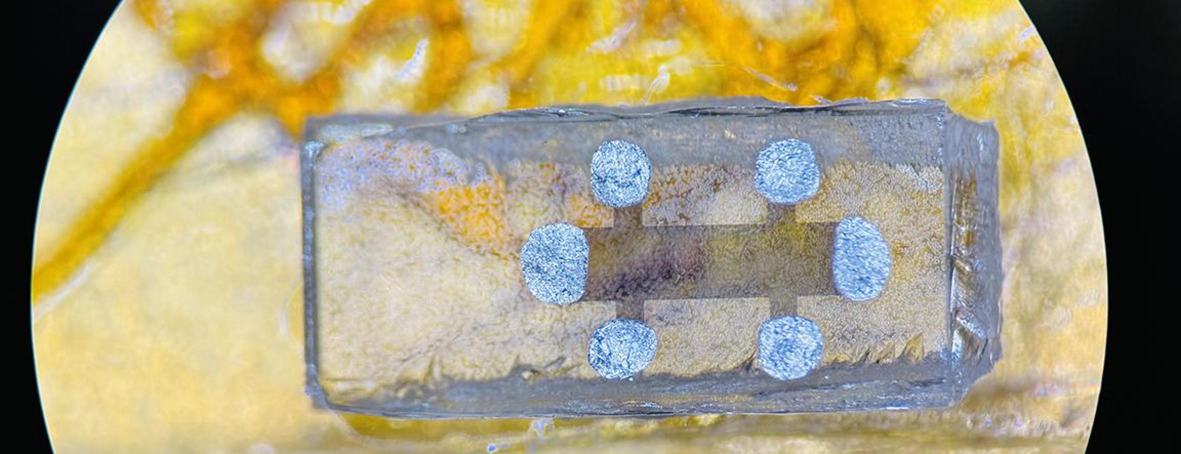 thin film of the compound iron telluride