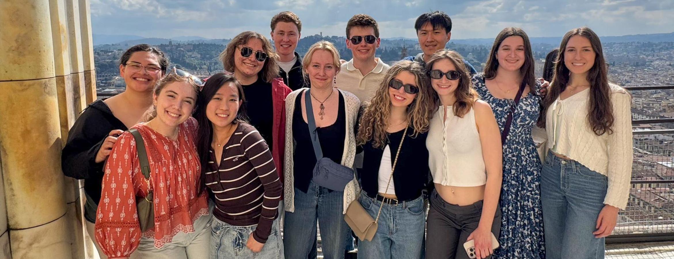 The "Anatomy of Italy" embedded course students explore the Cathedral of Santa Maria del Fiore in Florence.