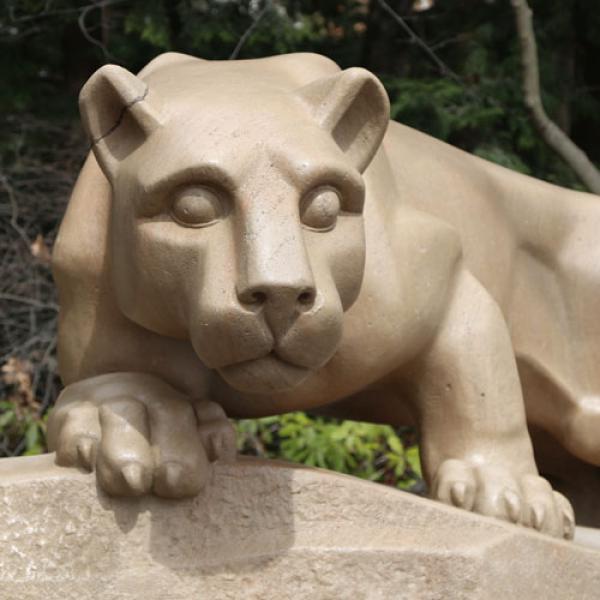 Nittany Lion Shrine at Penn State. Samia's photo will be available soon.