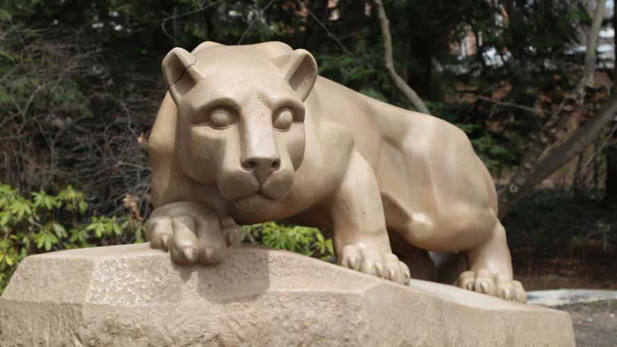 A blogs featured image of the Lion Shrine at the University Park campus.