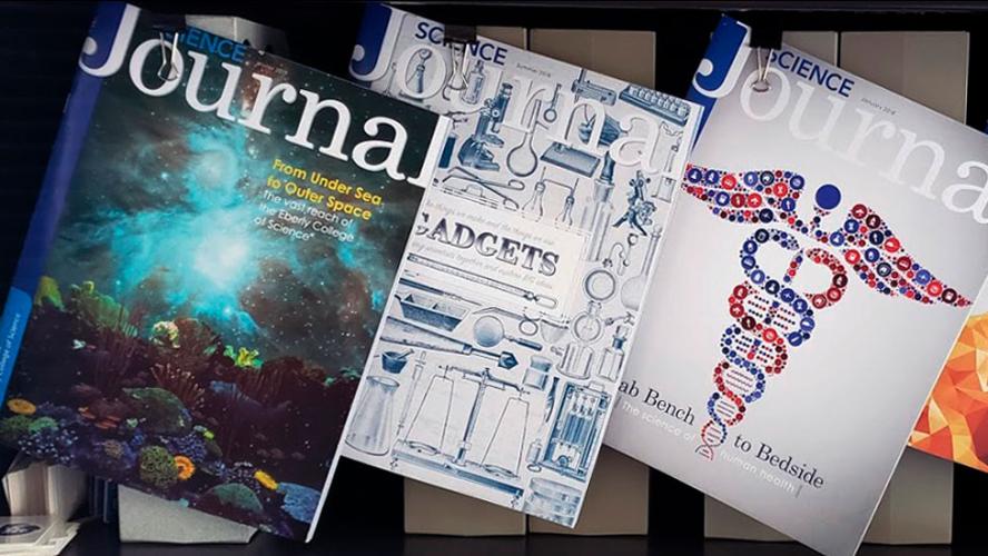 Science Journal covers for the two column quick link tout.