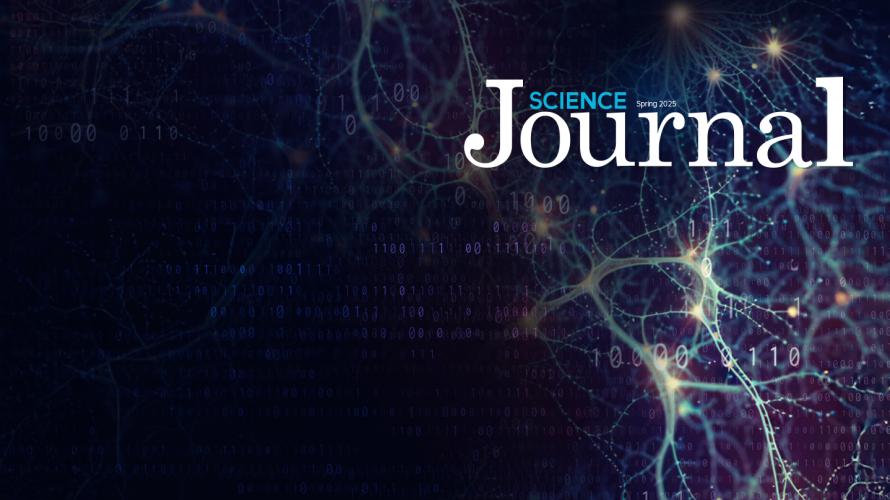 2025 Science Journal hero with text.