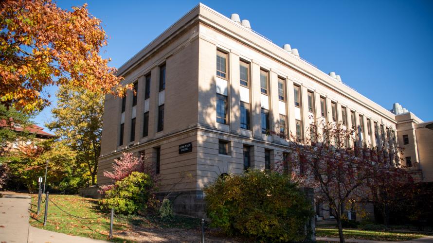 A photo of North Frear Building at the University Park campus.