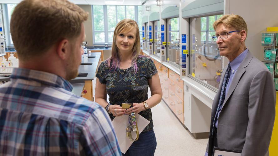 Richard Silverman visit to The Department of Chemistry on June 2017.