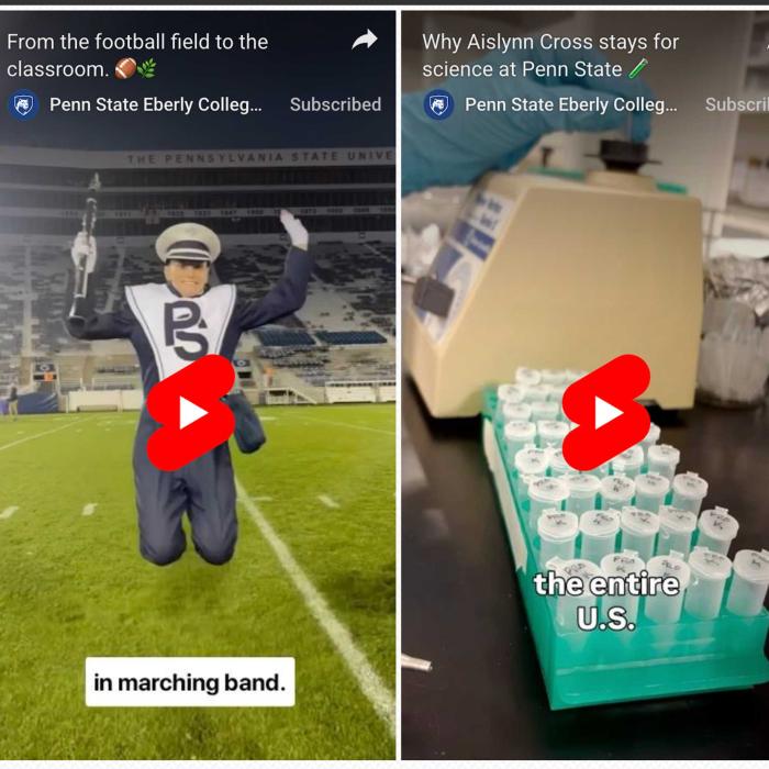 Screenshot of Stay for Science video stills