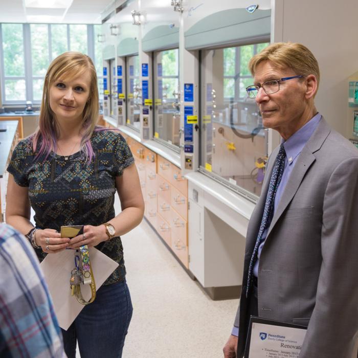 Richard Silverman visit to The Department of Chemistry on June 2017.