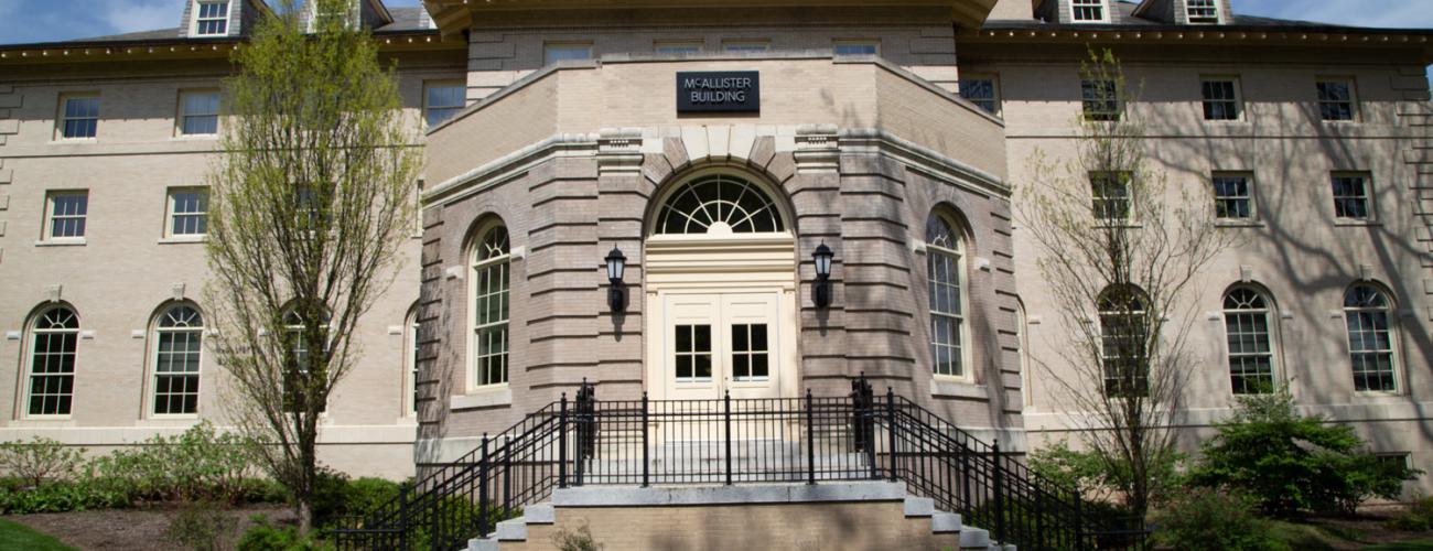 The west side of McAllister Building.