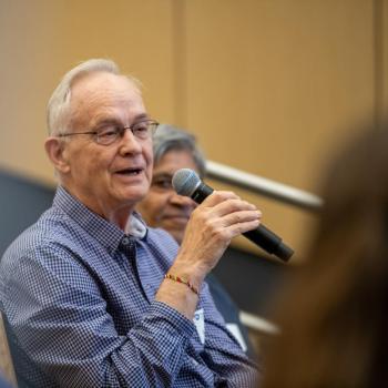 Former Dean Doug Cavener spoke at the college's “Celebrating Penn State’s Milestones in Physics” event on Sept. 5.