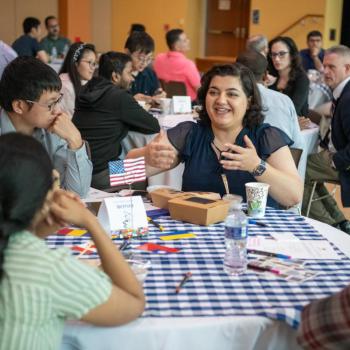 Attendees at the World Café to Lift the Postdoc Community