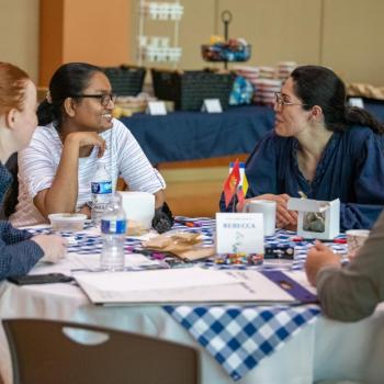 Attendees at the World Café to Lift the Postdoc Community