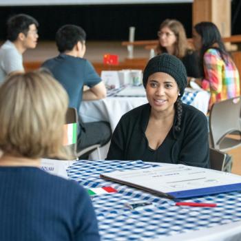 Attendees at the World Café to Lift the Postdoc Community