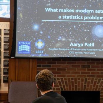 Presenter at the Statistics Department Celebrates 5th Annual Lightning Talks
