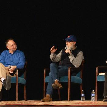 Wright, Frank, and Drake on stage